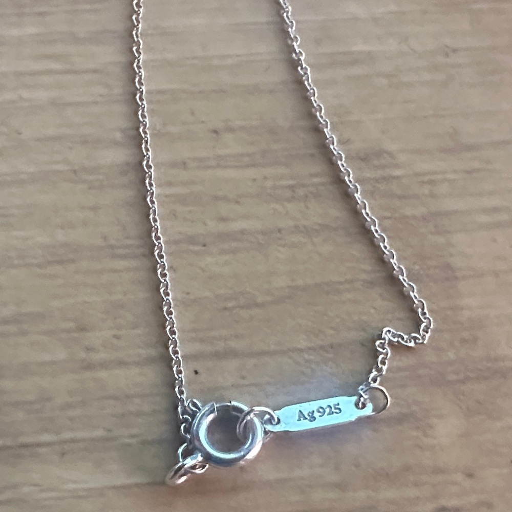 Tiffany & Co. Silver Heart Tag Necklace with Blue Box - Picture 5 of 6